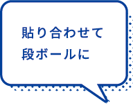 貼り合わせて段ボールに